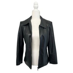 Robert Phillipe New York Black Leather Jackets - Size Small